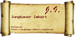 Jungbauer Imbert névjegykártya